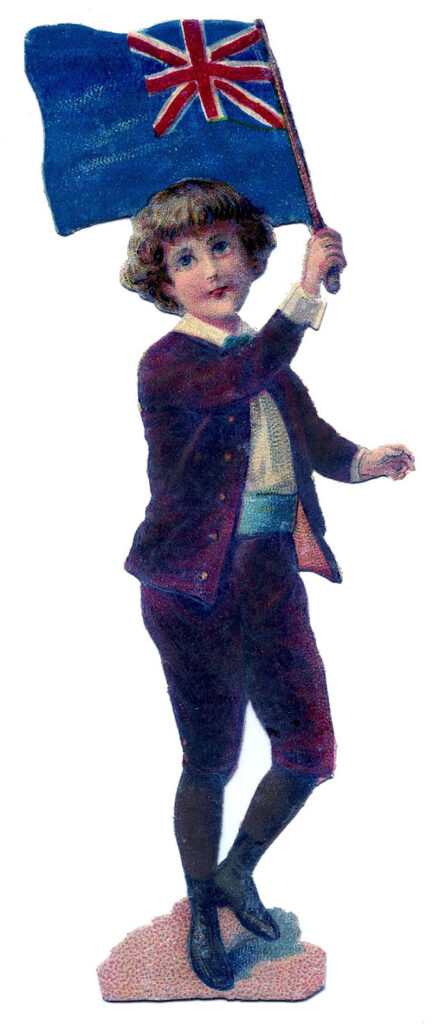 British boy flag patriotic image